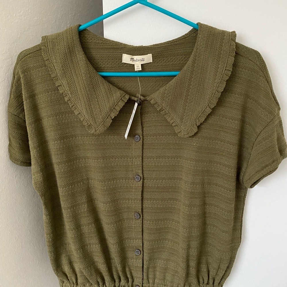 Madewell sweater blouse.